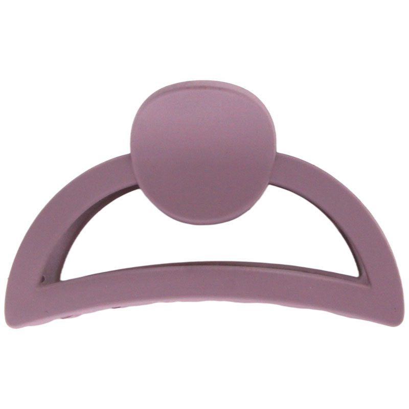 Regular Purple Round Dot Plastic Hairpin