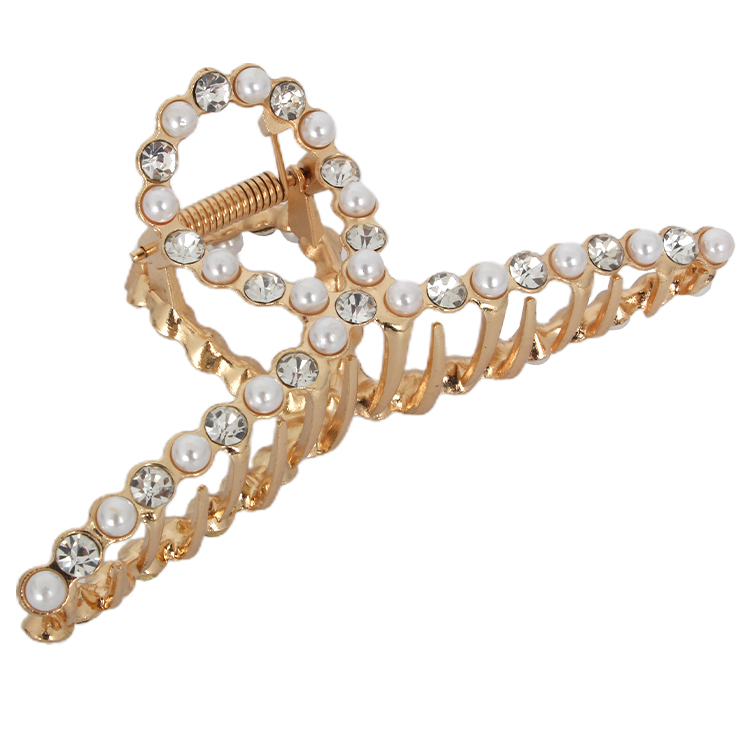 Retro Fashion Classic Pearl Claw Clip Hairpin For Women