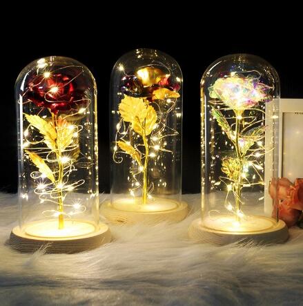 Rose Lantern LED Night Light 3D Rose Table Lamp For Valentine’S Day - 6 