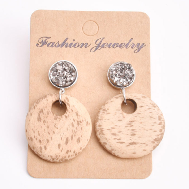 Round Earrings With Diamonds