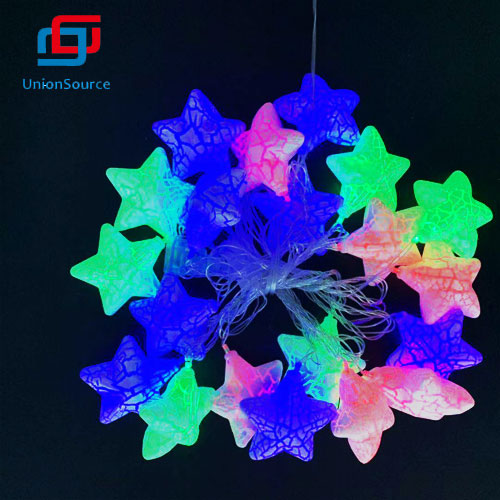 Star Head LED Garland With Colorful Light - 0