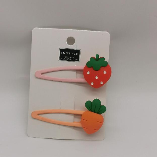 Strawberry And Carrot Hairpin Set