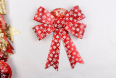 Leverandør Xmas Bow-knot Holiday Party Ribbon Ornament Home Decoration Til salg - 1 