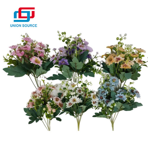 Top Sale Artificial Beanie Chrysanthemum Bouquet For Home Decoration
