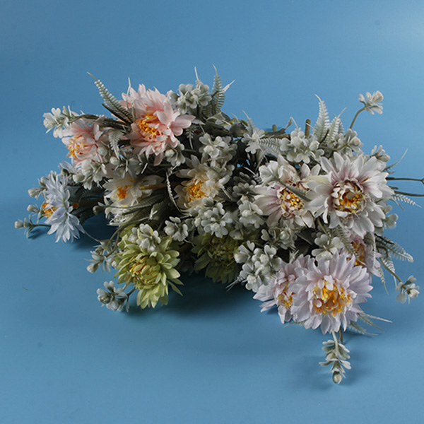 Flores plásticas del ramo artificial de la venta superior para la decoración casera - 3