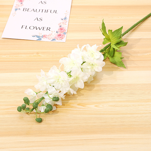 Flores artificiales de alta calidad del delphinium de varios colores de la venta superior para la decoración casera - 1 