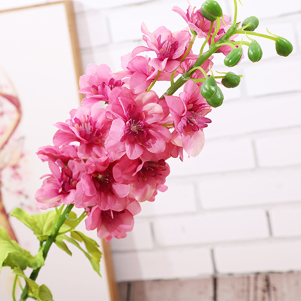 Nejprodávanější Vysoce kvalitní vícebarevné umělé květiny Delphinium pro domácí dekoraci - 2