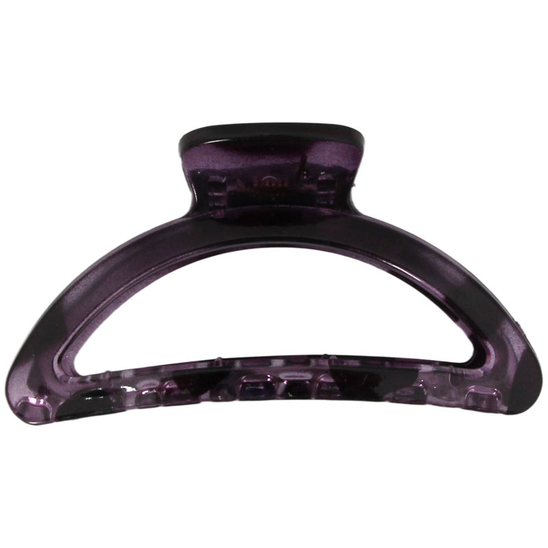 Translucent And Semicircular Dark Purple Hairpin