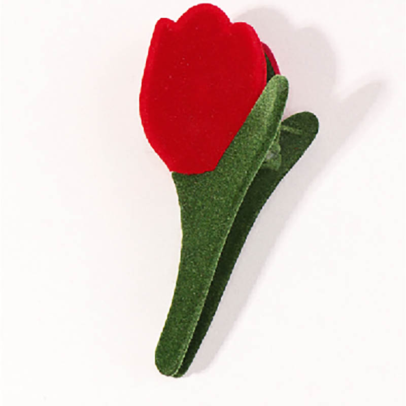 Tulip Flower Hairpin Plastic Clip Hair Accessories For Female
