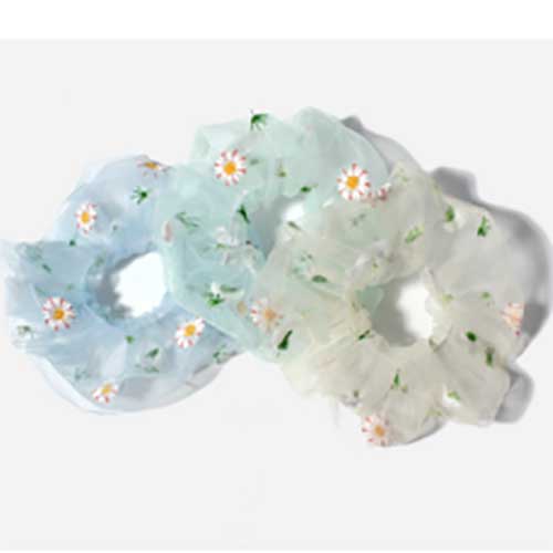 Wholesale Luxury 3 Sizes Pure 100% Silk Scrunchies For Baby Girl Hair Ties Hair Ring