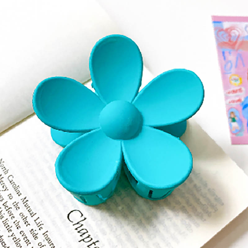 Wholesale New Frosted Flower Plastic Hairpin Simple Hairpin High Quality Grab Clip For Women's Hair Accessories