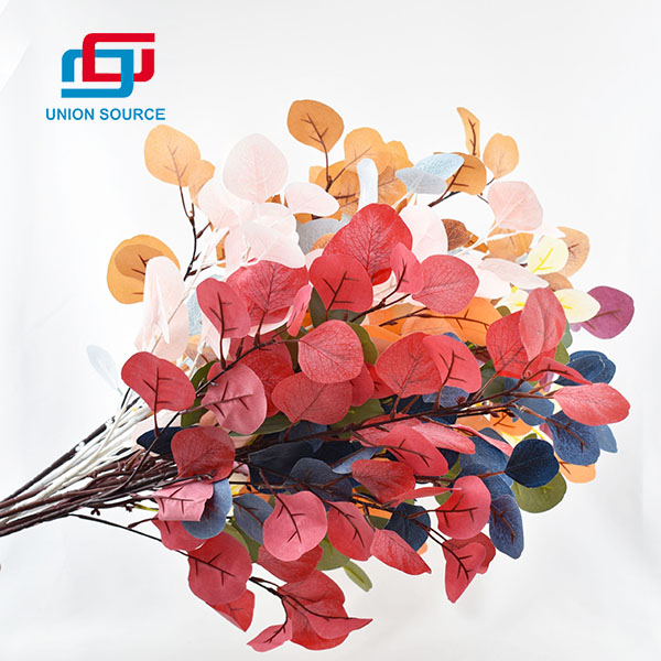 Ramita nórdica del eucalipto de la simulación de las flores artificiales del precio al por mayor para la decoración - 0