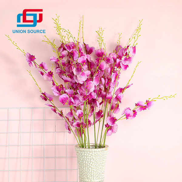 Nagykereskedelmi árú tánc orchidea szimulációs virágok otthoni és esküvői használatra