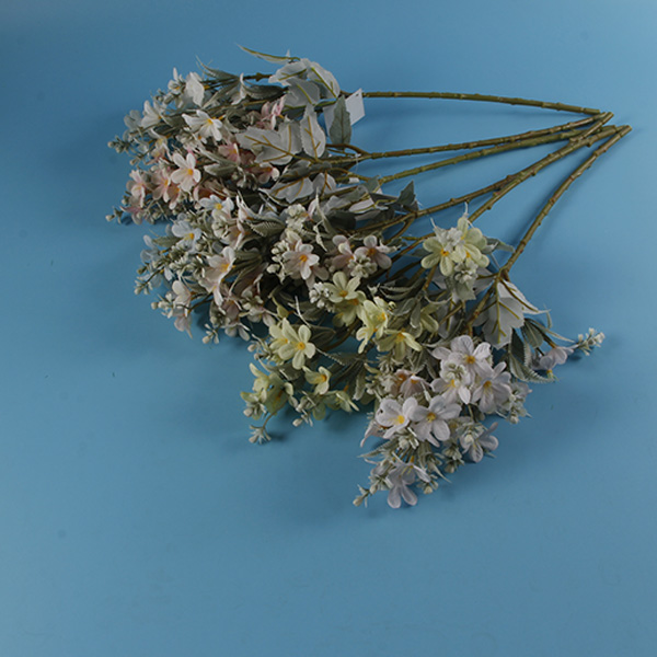 El plástico del precio al por mayor florece las flores artificiales para la decoración casera - 3