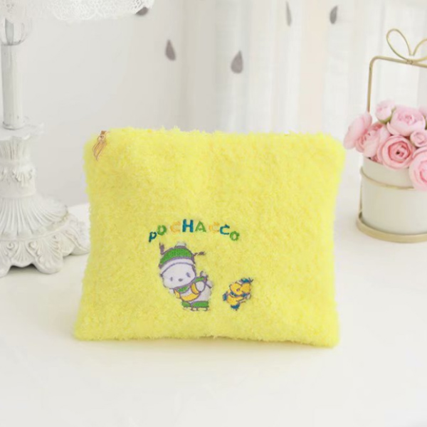 Yellow Popular Cartoon Pattern Cosmetic Bag