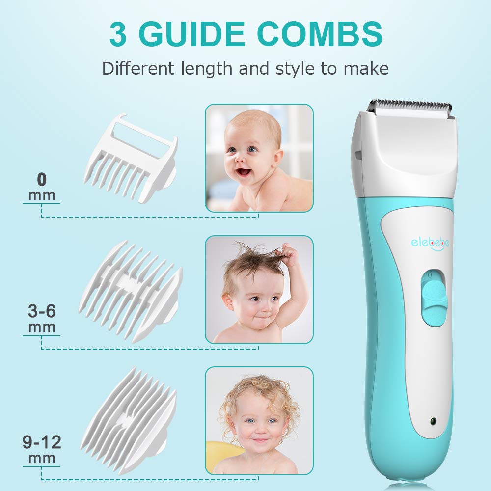 Cordless 3 Cutting Heads Baby Hair Clippers - 2