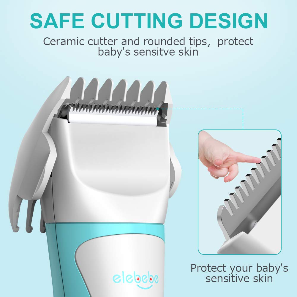 Cordless 3 Cutting Heads Baby Hair Clippers - 3