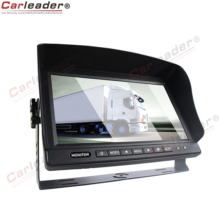 10-tommers LCD-skjerm med campingmontert dashbord og kamera