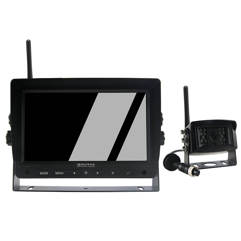 2.4G Wireless Car Backup Camera 7 Inch Rear View Car Monitor System Kits For Trailer