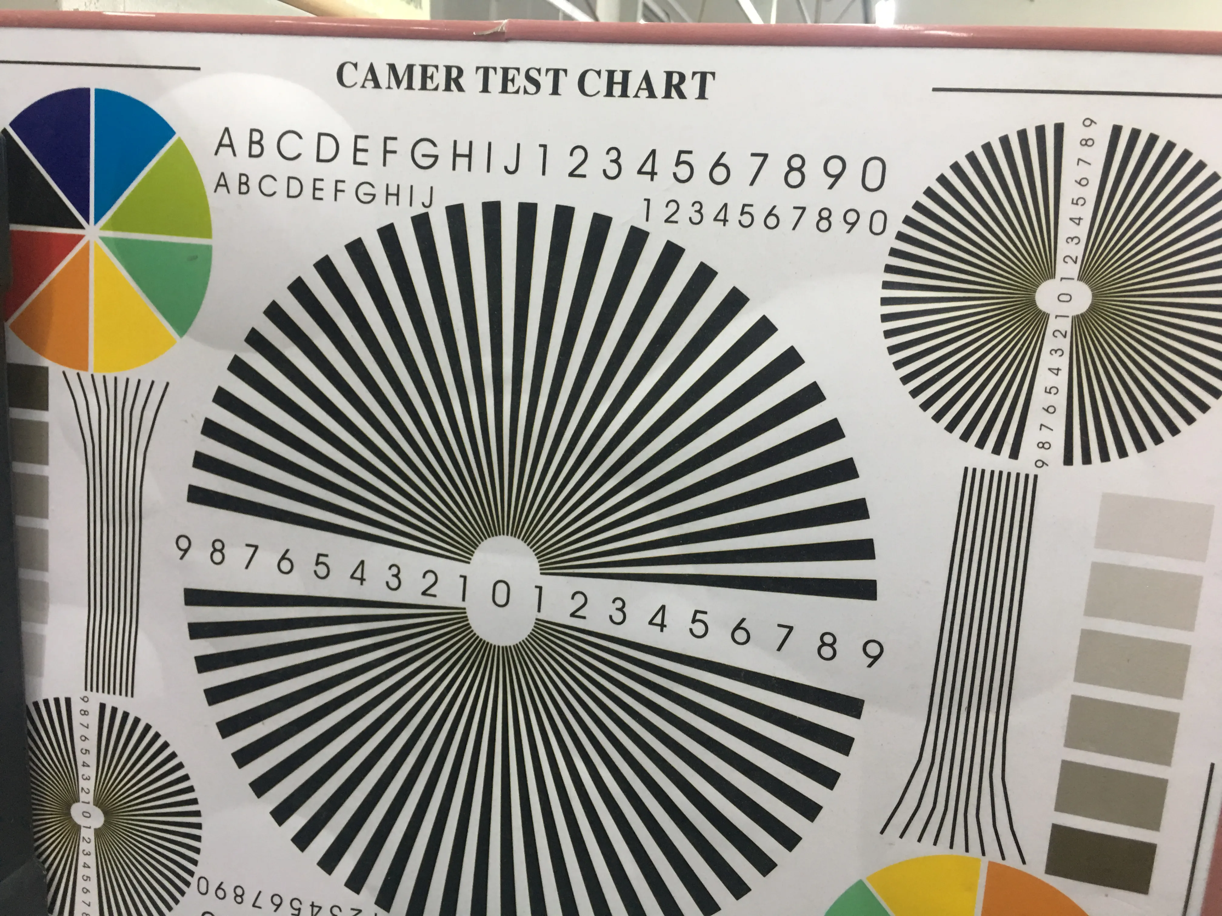 Prueba de efecto de visualización de video de la cámara del automóvil