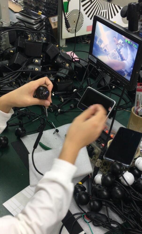 कार बॉल कैमरा का ऑडियो और ट्रिम लाइन गुणवत्ता परीक्षण