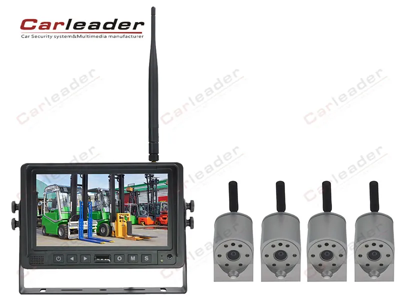 7 ″ Alailowaya 2.4GHz HD Eto Kamẹra Atẹle Forklift ṣe iṣeduro aabo ti gbigbe ọkọ.