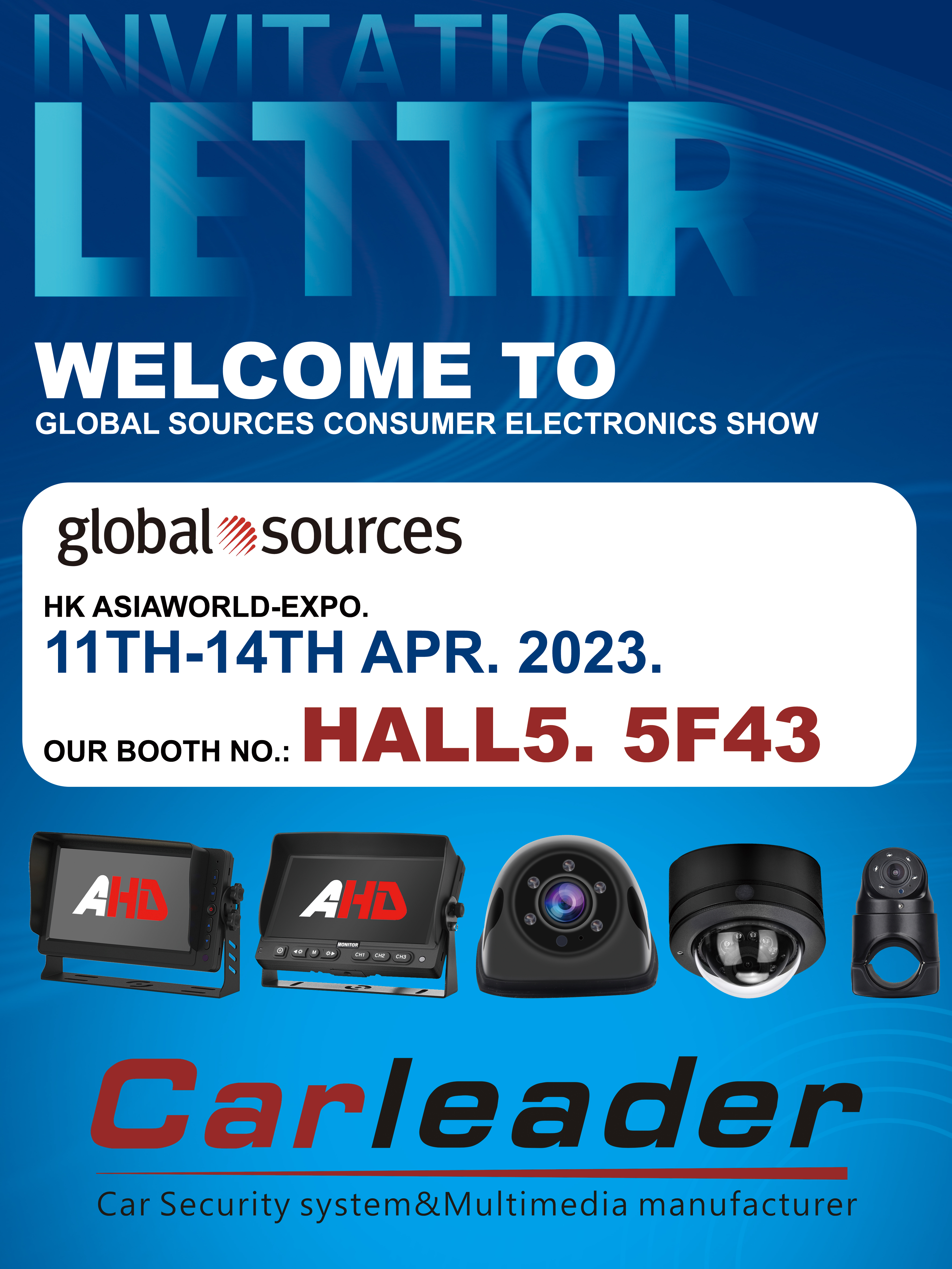 Junte-se a nós na HK Global Sources Exhibition em abril de 2023