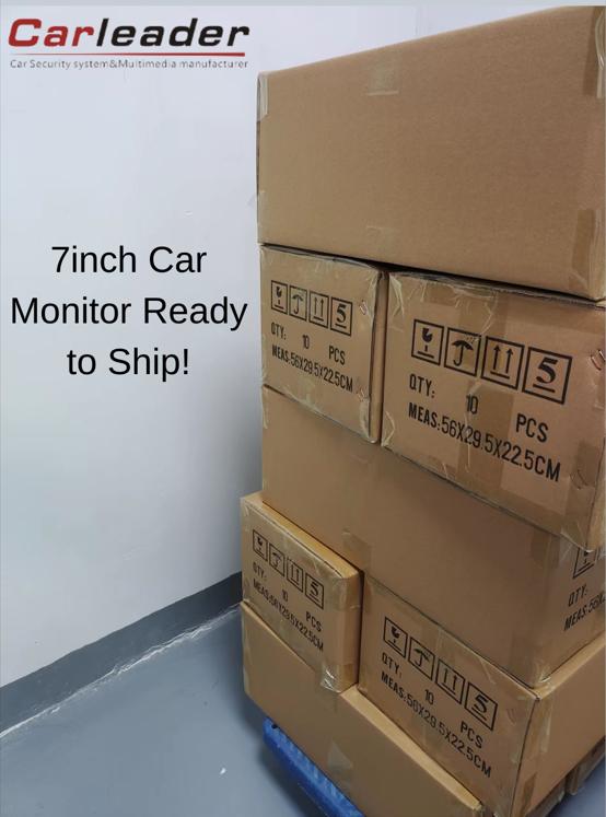 Aranjamentul de livrare a monitorului auto cu vedere din spate de 7 inchi