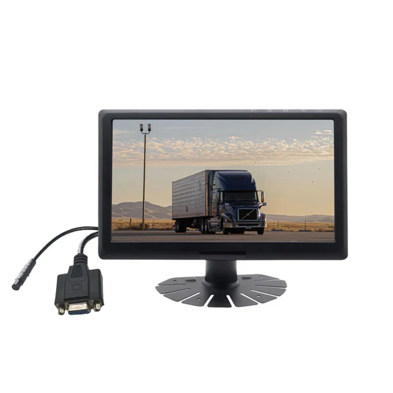 9 inch IPS Iboju Ọkọ ayọkẹlẹ Atẹle Atilẹyin CVBS, HD, VGA