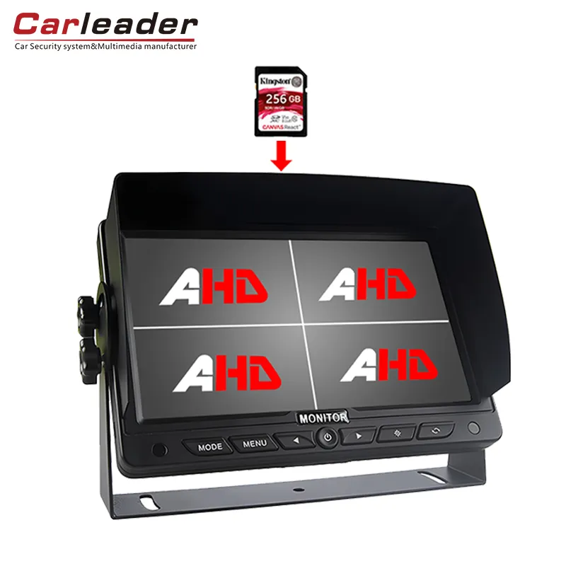 7 inch Vehicle Rear View Monitor With DVR video recording function