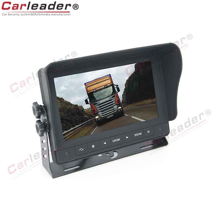 شاشة تثبيت لوحة السيارة الرقمية LCD مقاس 7 بوصات مزودة بزر لمس - 6