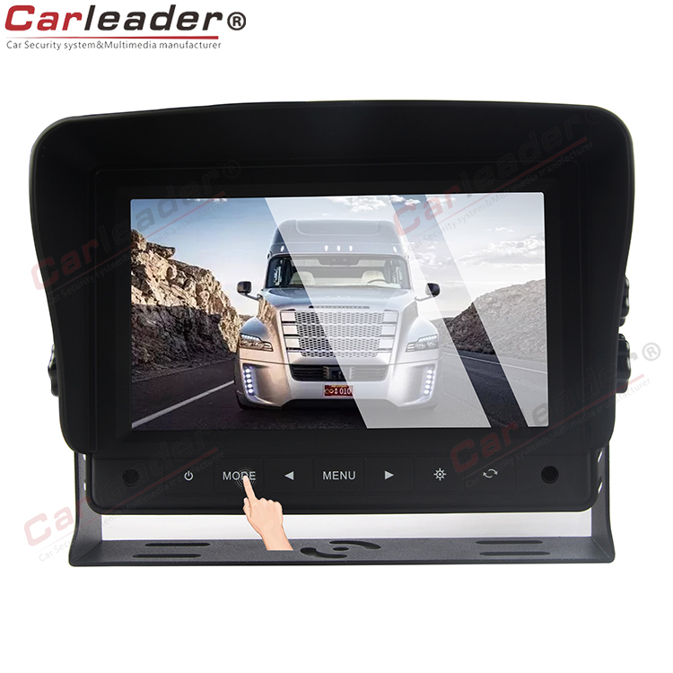شاشة تثبيت لوحة السيارة الرقمية LCD مقاس 7 بوصات مزودة بزر لمس - 0 