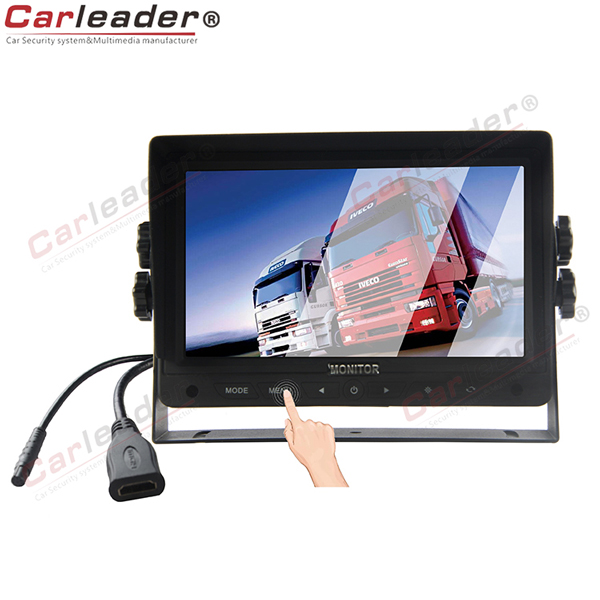7” high resolution monitor with HD and touch button