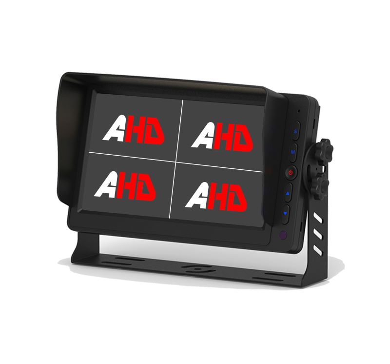 7-inch in car HD quad split display