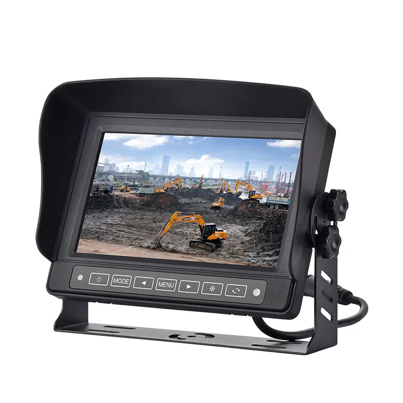 Monitor de visión trasera de coche LCD impermeable de 7 pulgadas