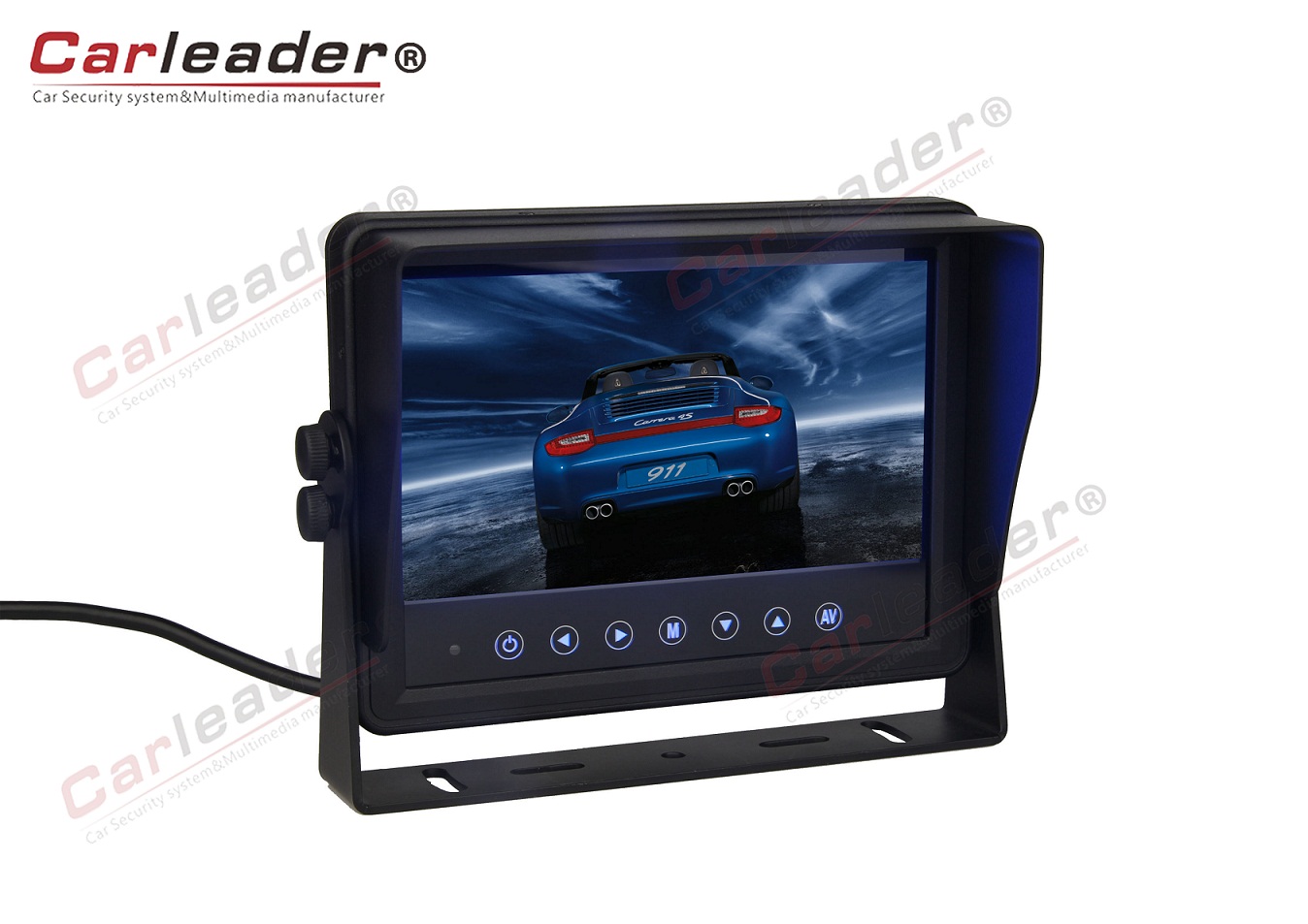 7” IP69K Waterproof Monitor With Touch Button For Heavy Duty Vehicle