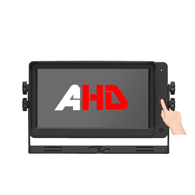 شاشة AHD للرؤية الخلفية مقاس 7 بوصات مع زر لمس