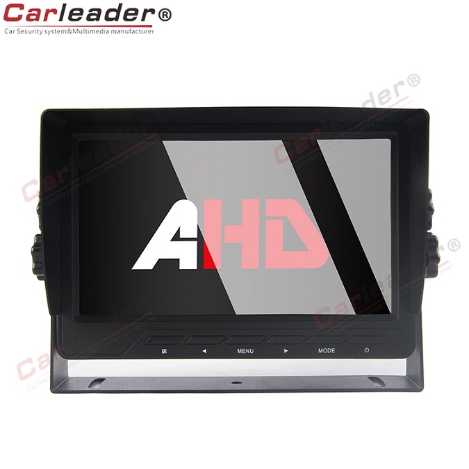 شاشة AHD مثبتة على لوحة السيارة مقاس 7 بوصة مزودة بقوس