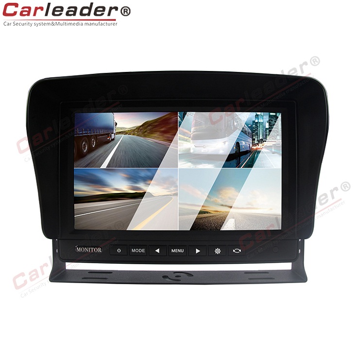 9inch Car Rear View Quad Dash Mount Monitor With Cable - 0