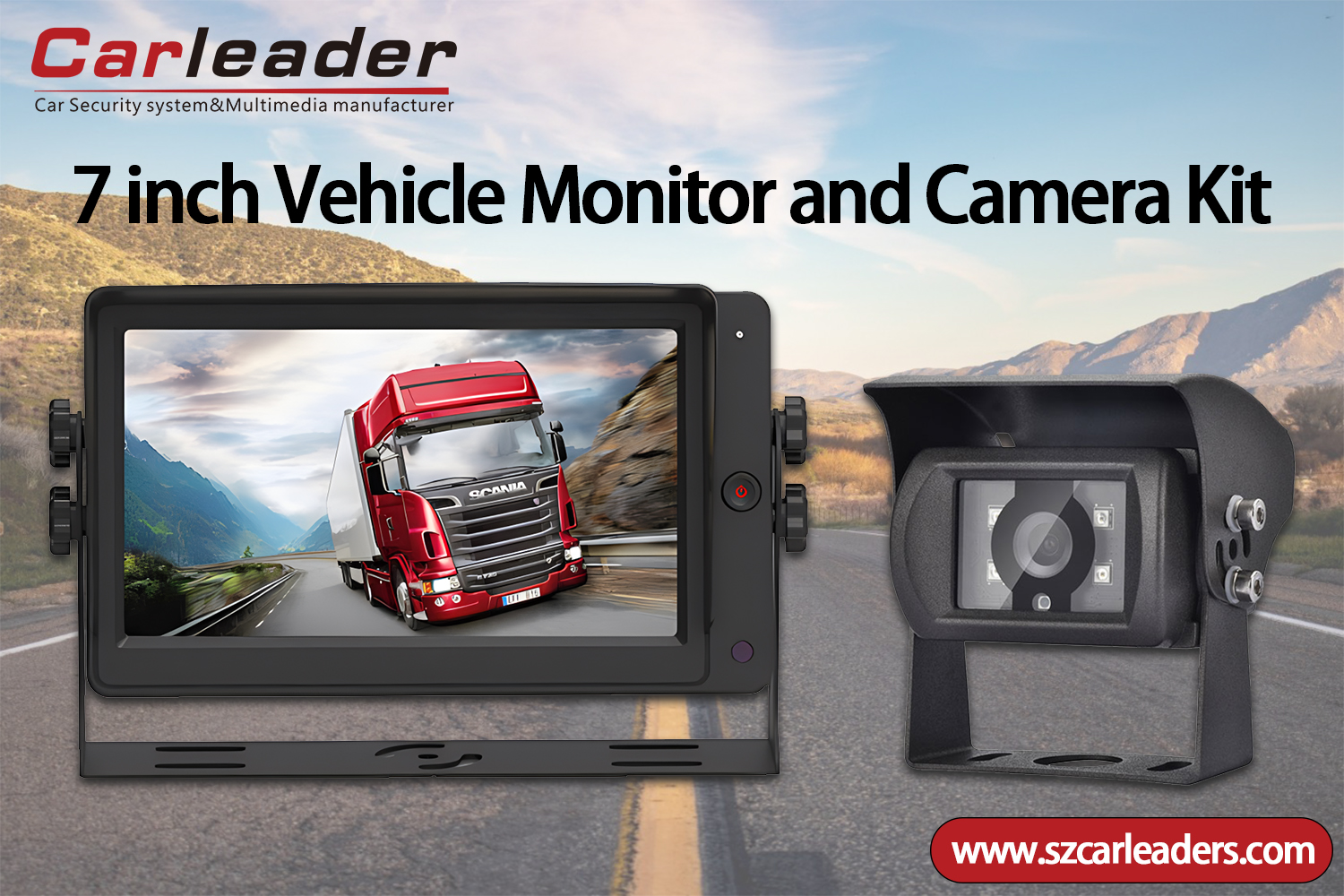 7'' rear view monitor kit