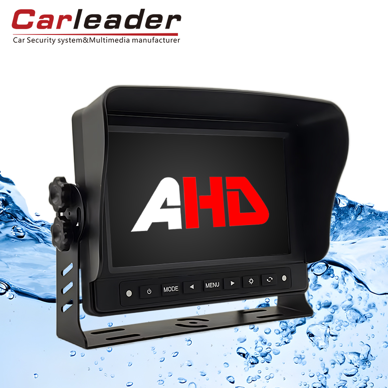 7 inch Waterproof 2AV input AHD Vehicle Monitor