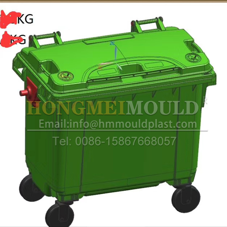 Large Garbage Can Mould - 1