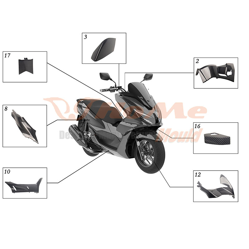 Motorcycle Electric Car Parts Injection Mould - 1 