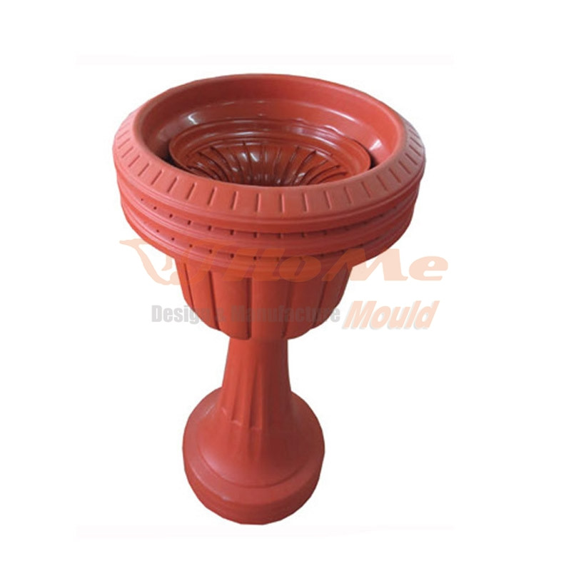 Plastic Stand Flower Pot Mould - 3