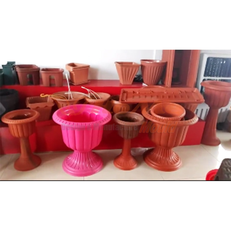 Plastic Stand Flower Pot Mould - 4 
