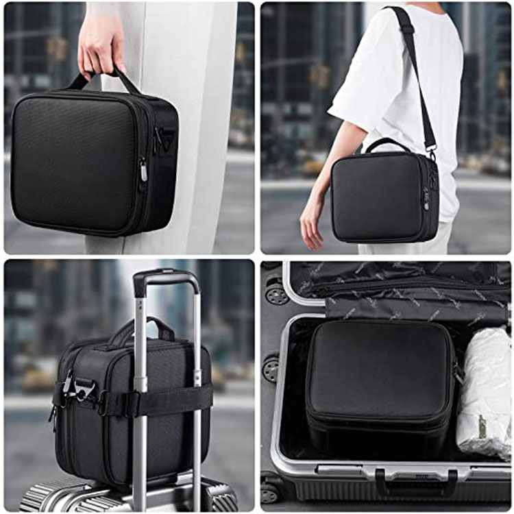 2-Layer Professional Travel Makeup Bag Train Case - 6