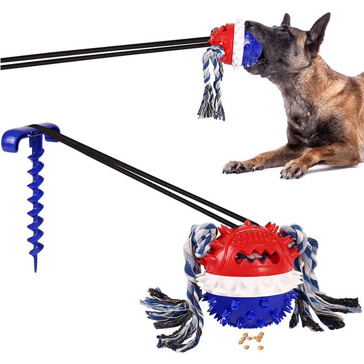 لعبة Tug of War Squeaky Ball Dog Chew Puzzle - 1 
