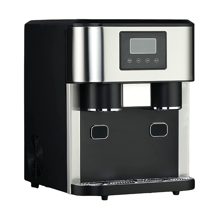 3 In 1 Countertop Dual Ice Crusher Dispenser at Cube Maker Machine