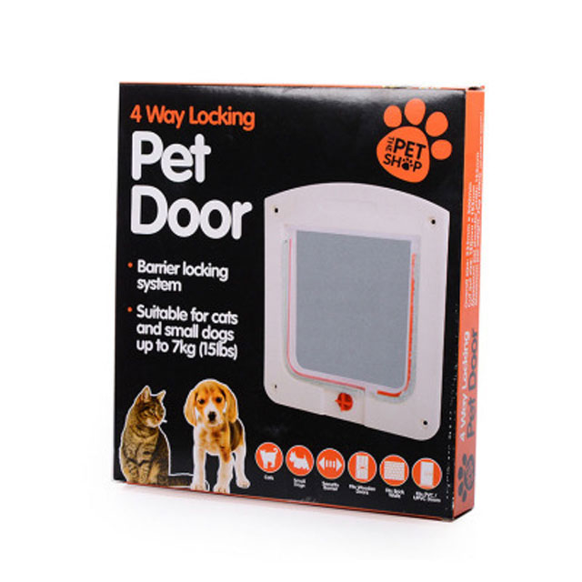 4 Way Locking Small Animal Pet Door