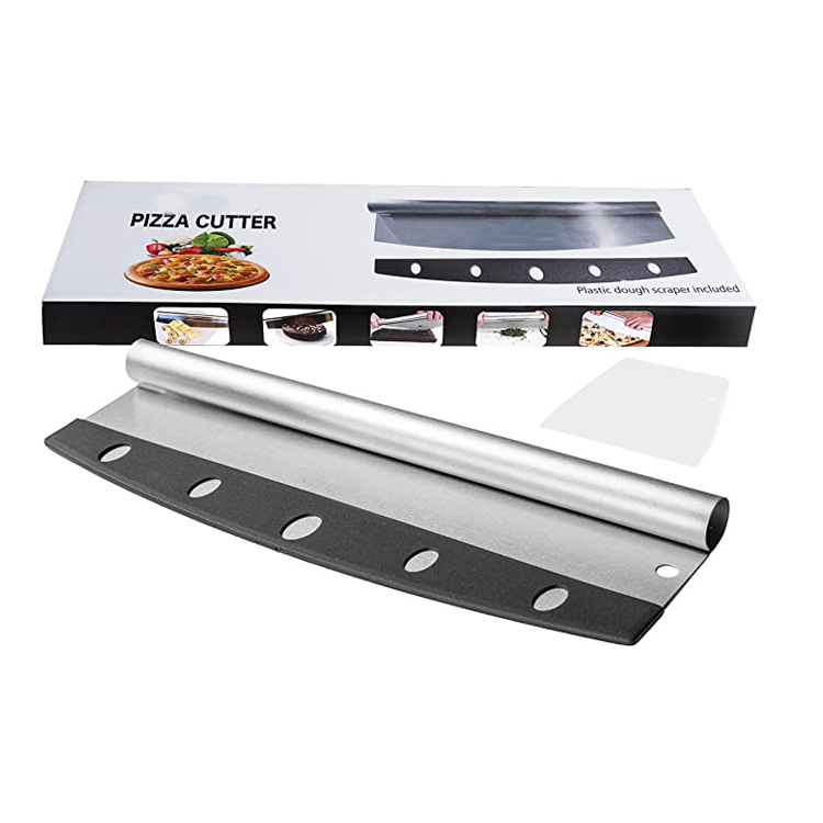 Stainless Steel Pizza Cutter Slicer with Protective Cover - 3